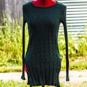 Dark green wide ribbed top - Pacsun
